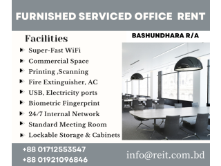 Ready Serviced Office Space Rent In Bashundhara R/A