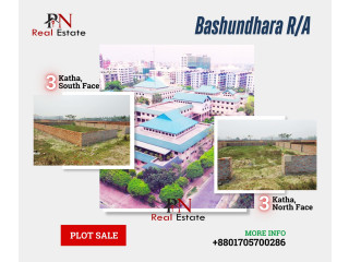 N Block, 3 Katha, North and South, Ready Plot Sale, Bashundhara R/A