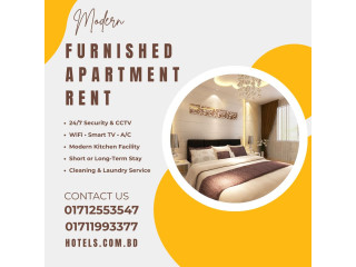 Furnished 2-Room Cozy Studio Apartment Rent in Bashundhara R/A