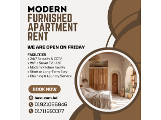 Modern 4-Bedroom (1950 Sq. ft) Furnished Apartment for Rent