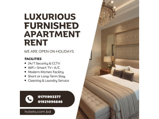 Modern Two-Room Furnished Serviced Apartment for Rent in Bashundhara R/A