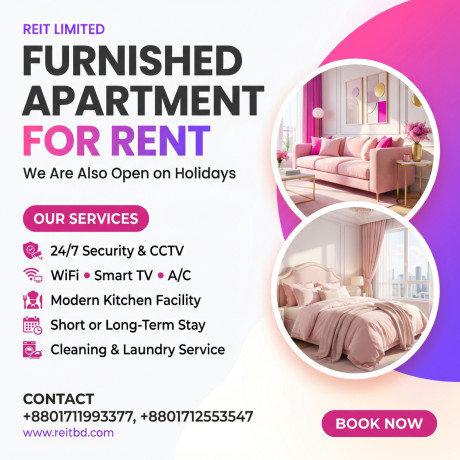 fully-furnished-3bedroom-apartment-for-rent-bashundhara-ra-big-0