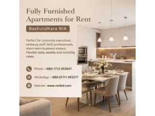 Modernn Luxio Studio 2-Bed Furnished Apt Rent in Baridhara