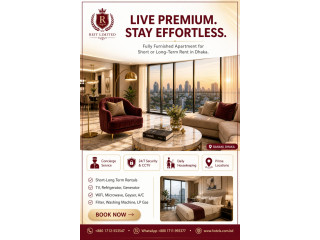 Fully Furnished 2BHK in Bashundhara | Short & Long Stay