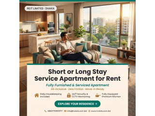 Premium Furnished 3-Bedroom Apartment for Rent in Bashundhara R/A
