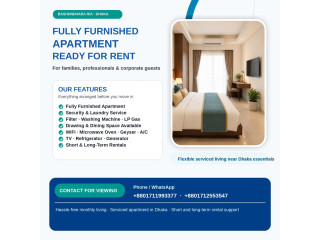 Fully Furnished 2-Bedroom Serviced Apartment for Rent