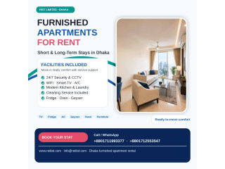 Premium 1 Bedroom Service Apartment in Bashundhara R/A!